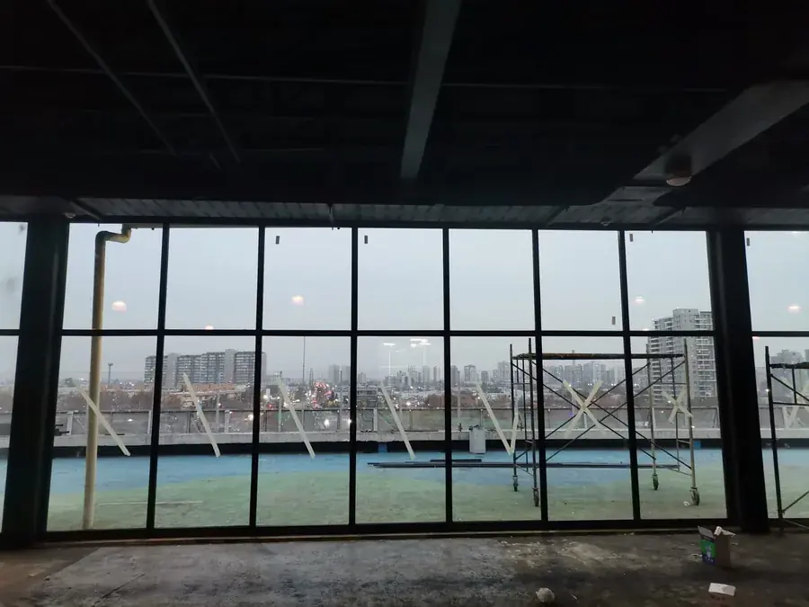 Cierre de terraza vidrio templado corredizo Santiago